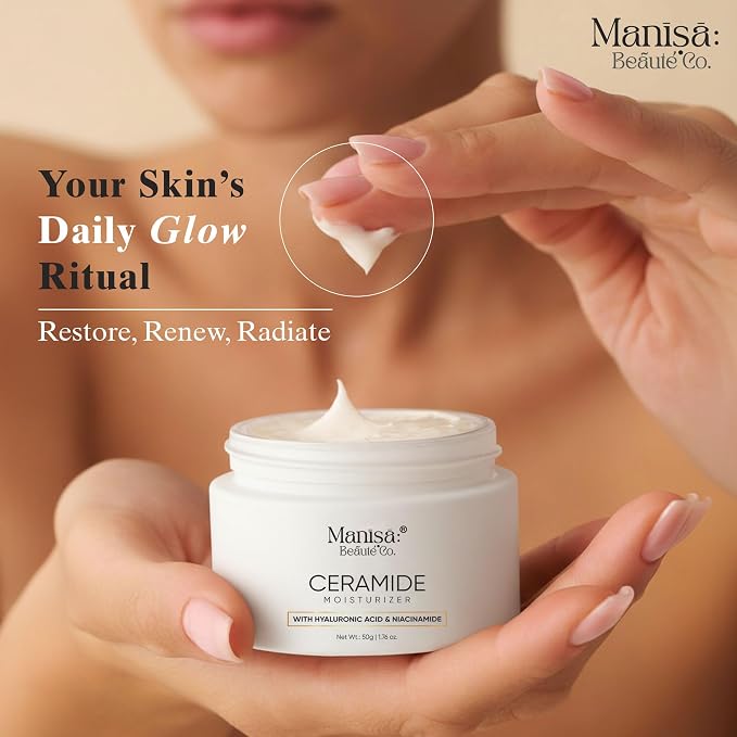 Ceramide Moisturizer with Hyaluronic Acid |Hydrating Face Cream Ideal For Dry Skin-50g