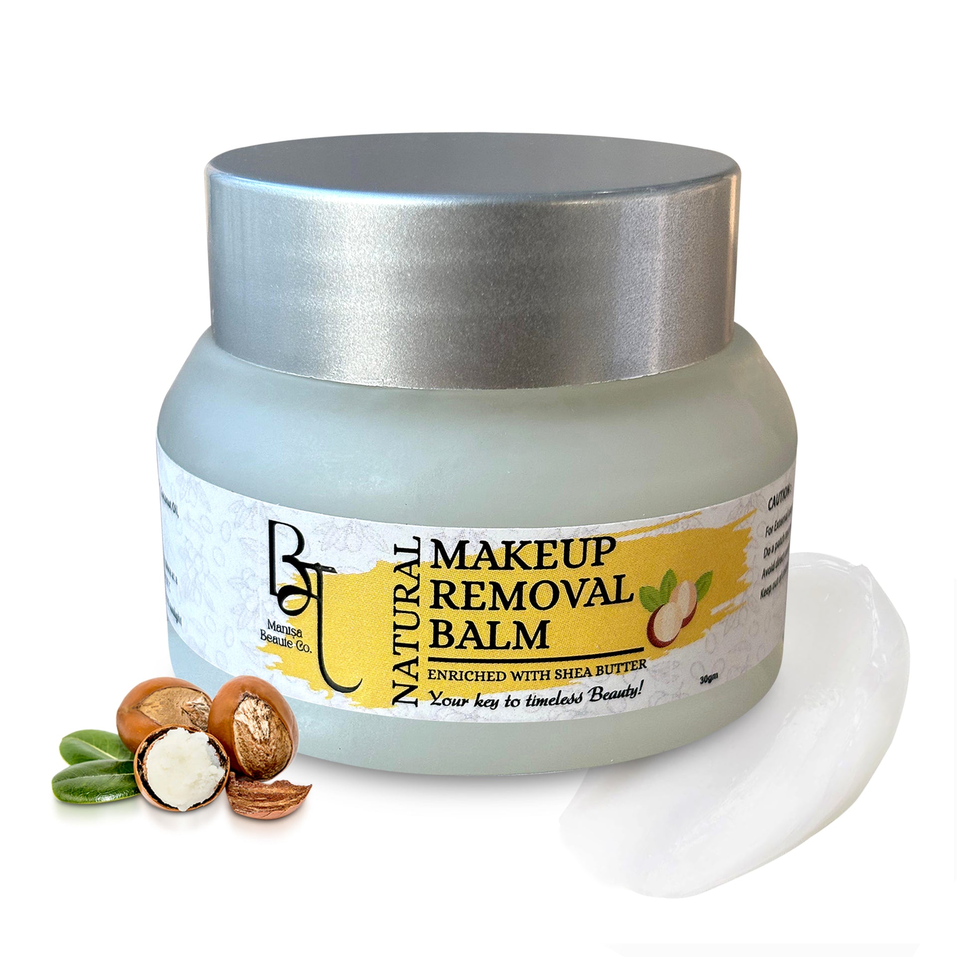 Natural Make-Up Remover Balm with Shea Butter, Coconut Oil, Almond Oil  30GM