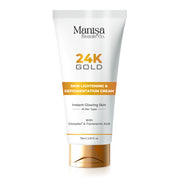 Manisa 24K Gold Skin Lightening and Depigmentation Cream with Kojic Acid | Reduces Dark Spots | Brightens Skin | 75 ml