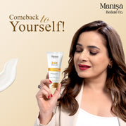 Manisa 24K Gold Skin Lightening and Depigmentation Cream with Kojic Acid | Reduces Dark Spots | Brightens Skin | 75 ml