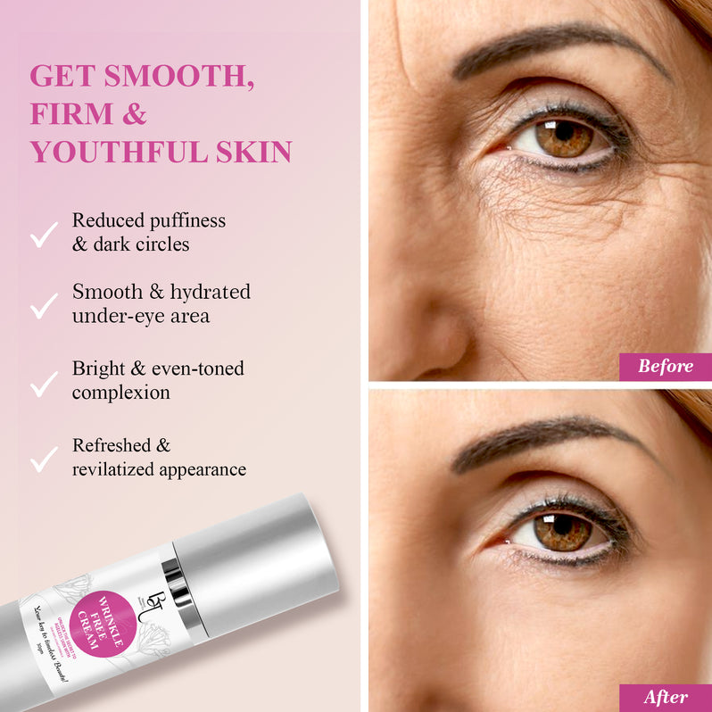 Manisa Wrinkle Free Cream With Retinol, Hyaluronic Acid & Peptides For Anti Aging  30GM