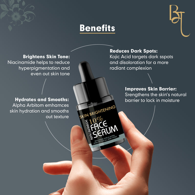 Manisa Skin Brightening Niacinamide Serum with Kojic Acid & Alpha Arbutin – 30ML