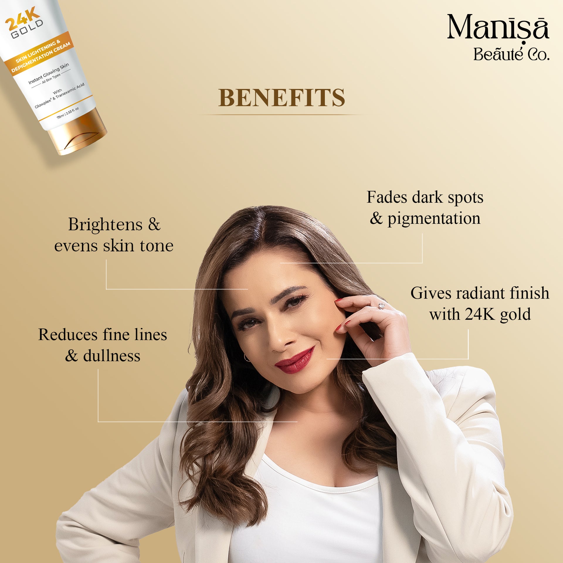 Manisa 24K Luxe Gold Ultimate Glow & Depigmentation Combo