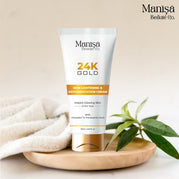 Manisa 24K Gold Skin Lightening and Depigmentation Cream with Kojic Acid | Reduces Dark Spots | Brightens Skin | 75 ml