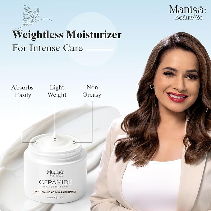 Ceramide Moisturizer with Hyaluronic Acid |Hydrating Face Cream Ideal For Dry Skin-50g