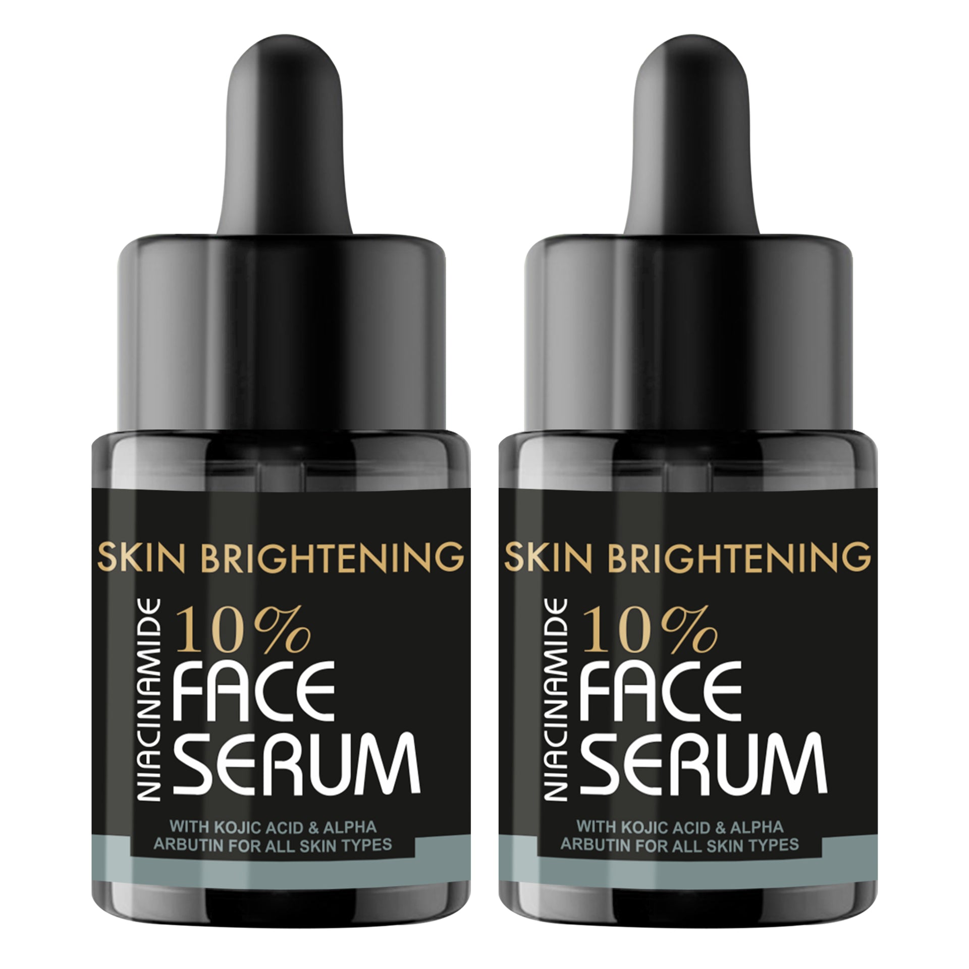 Skin Brightening Niacinamide Serum with Kojic Acid & Alpha Arbutin Pack Of 2