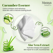Manisa Beaute Co Cucumber & Aloe Vera Refreshing Wet Wipes, Alcohol Free, (10 Pack)  (250 Wipes)