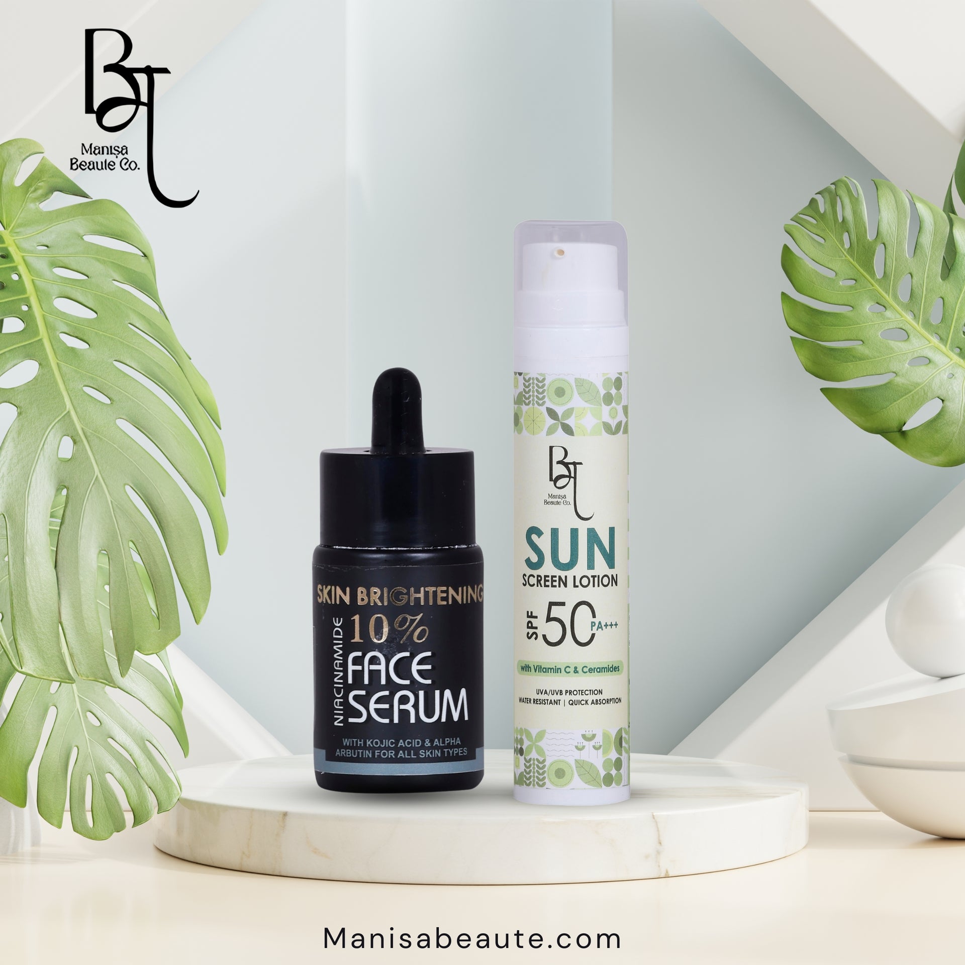 Daily Protection Combo: Niacinamide Face Serum & Sunscreen SPF 50 PA+++